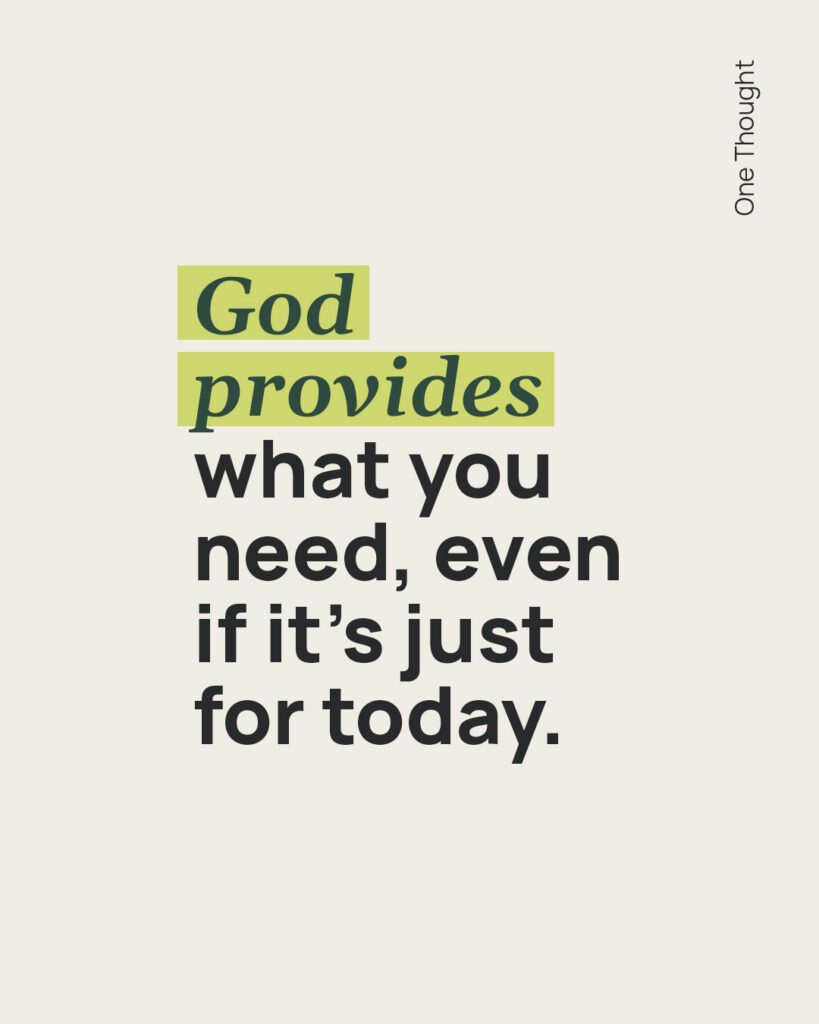 God provides