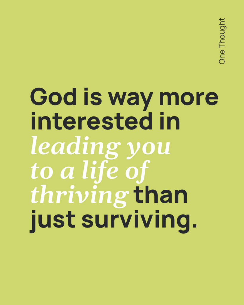 god is way more interested in leading you