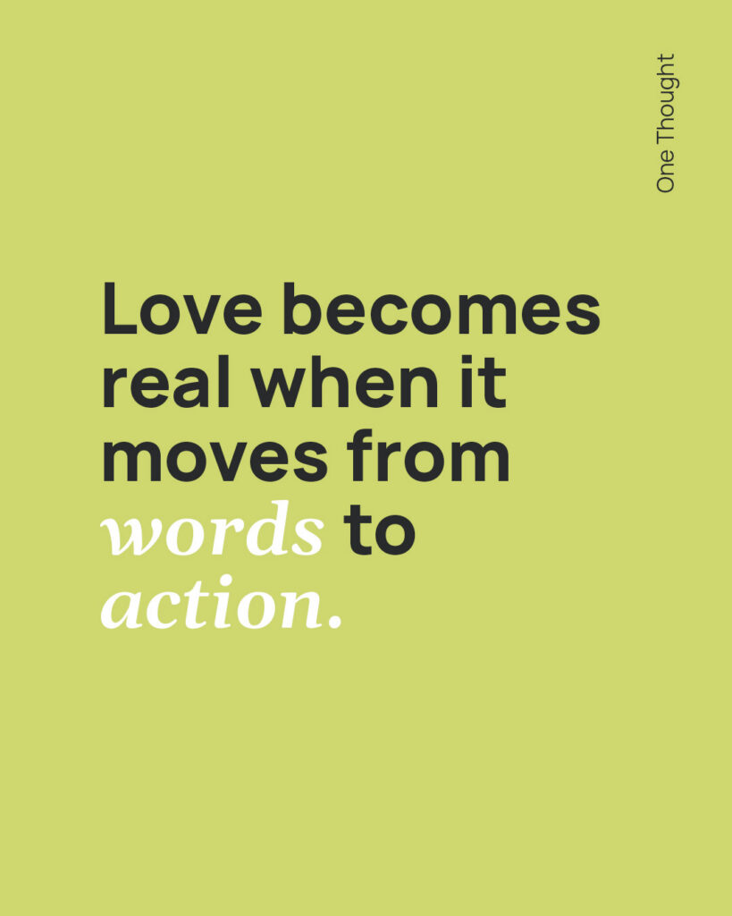Love becomes real