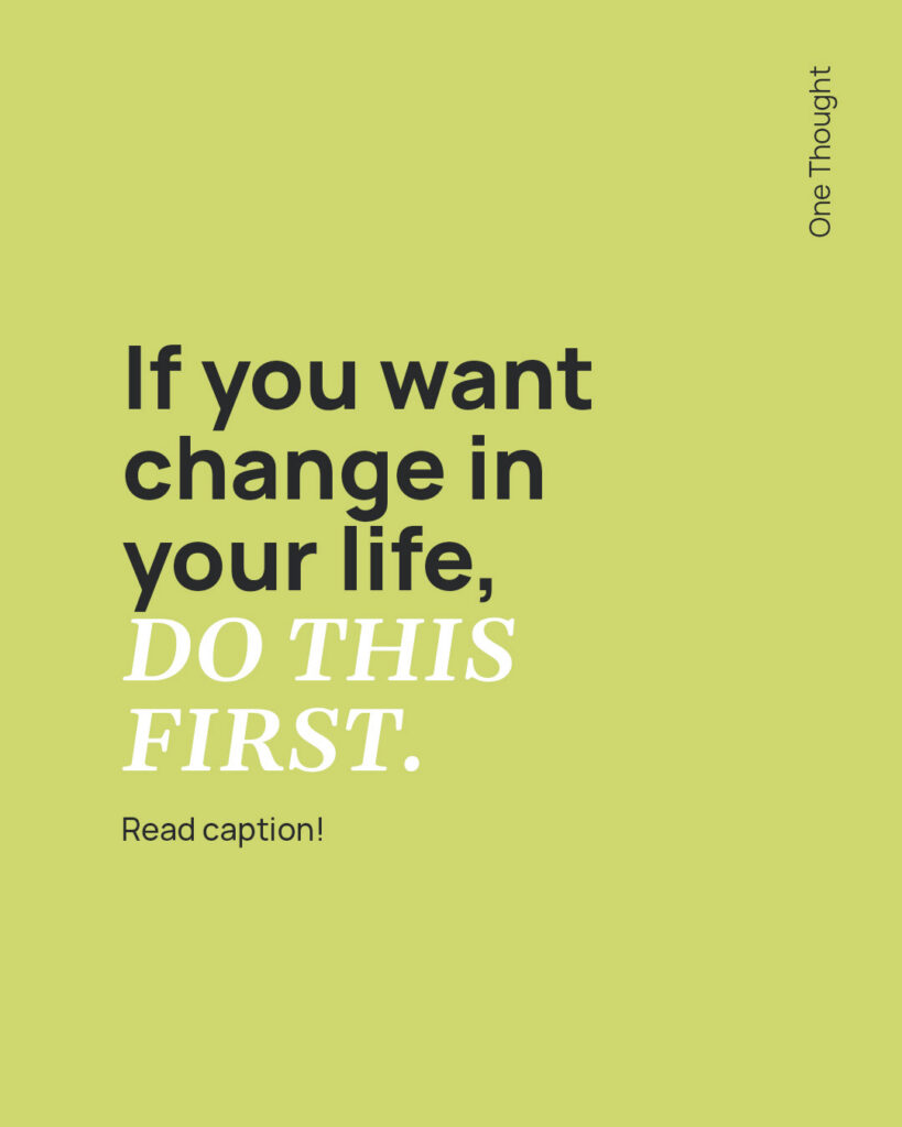 Do this first!