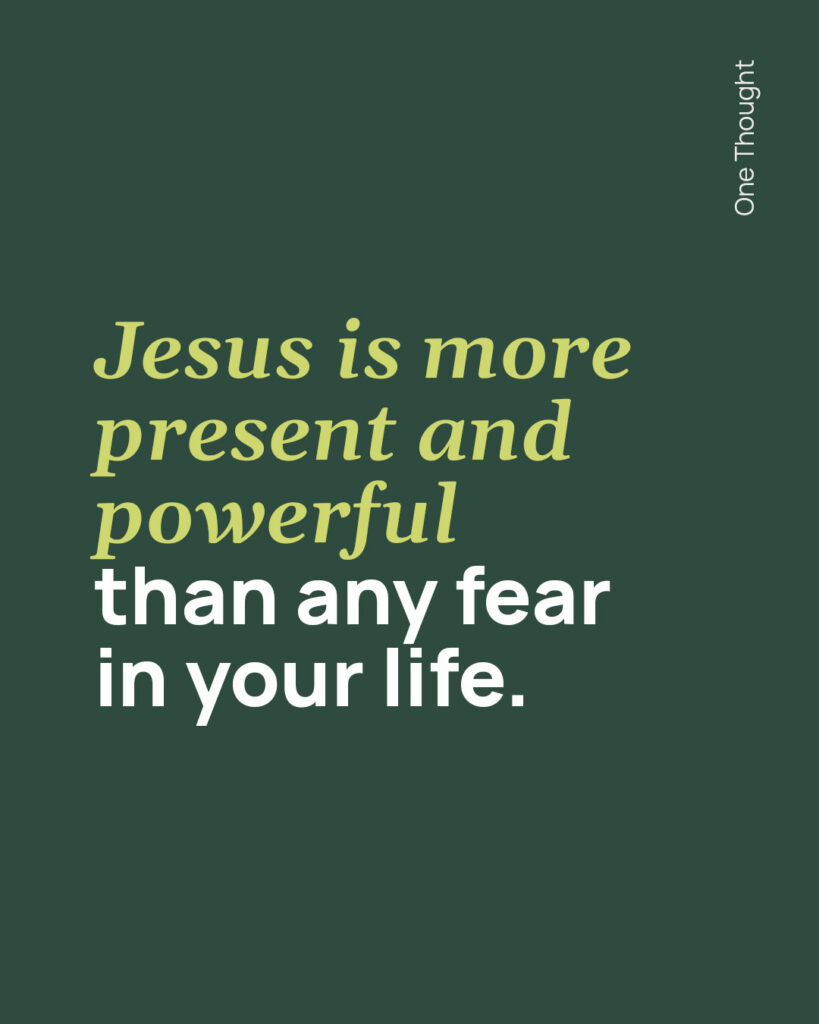 Why are you afraid?