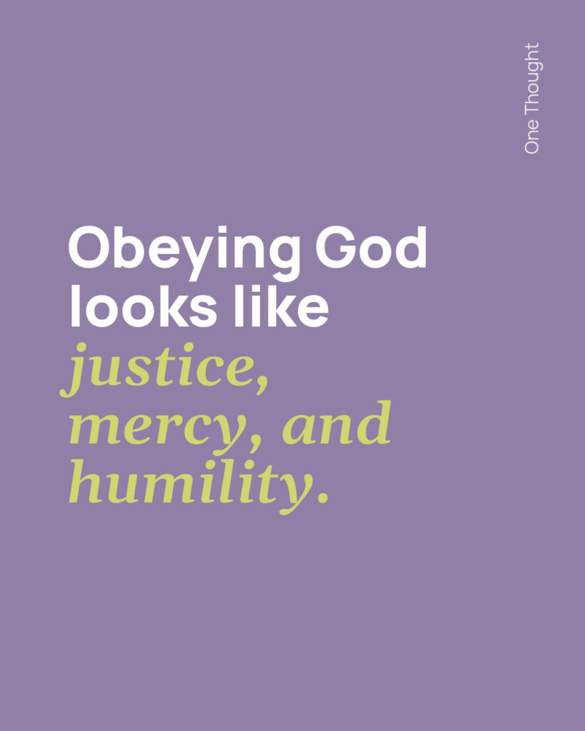 Obeying God